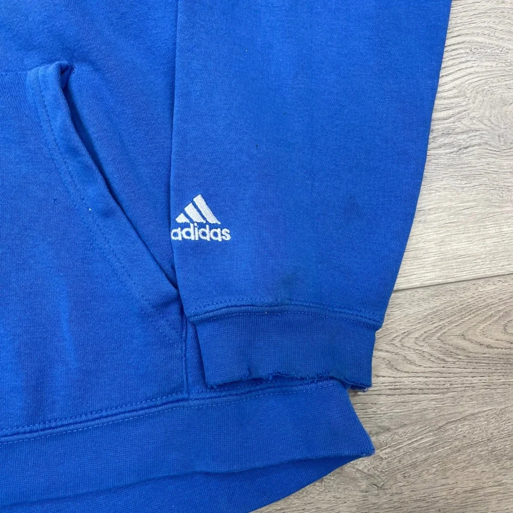 Adidas Duke Mens L Blue NCAA Blue Devils Embroidered Pullover Sweatshirt FAIR